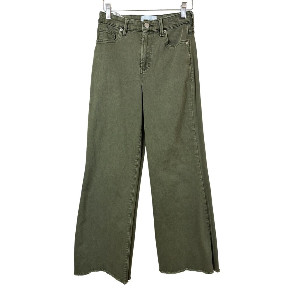 Dear John Green Fiona Distressed Hem Wide Leg Jeans Size 25